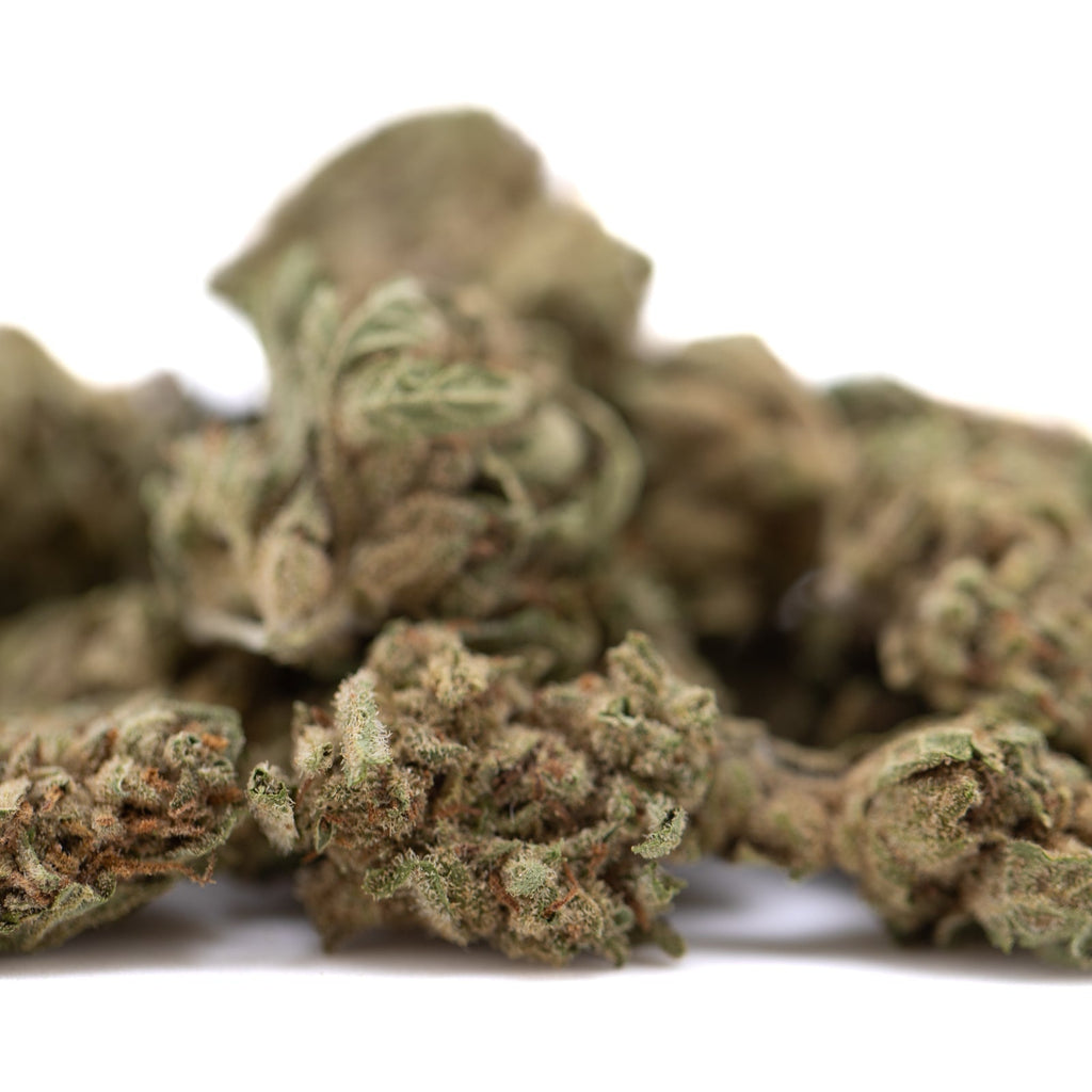 Premium Jelly Mints THCa Smalls bud with trichomes for sleep support