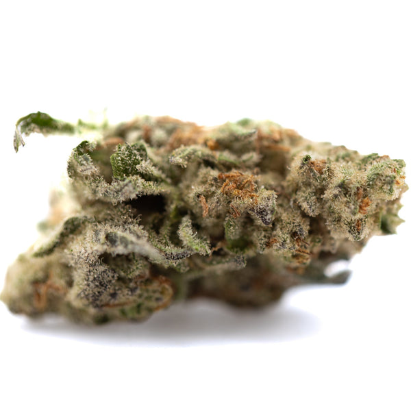 Premium Nectarine Jelly THCa Smalls hemp flower bud with trichomes